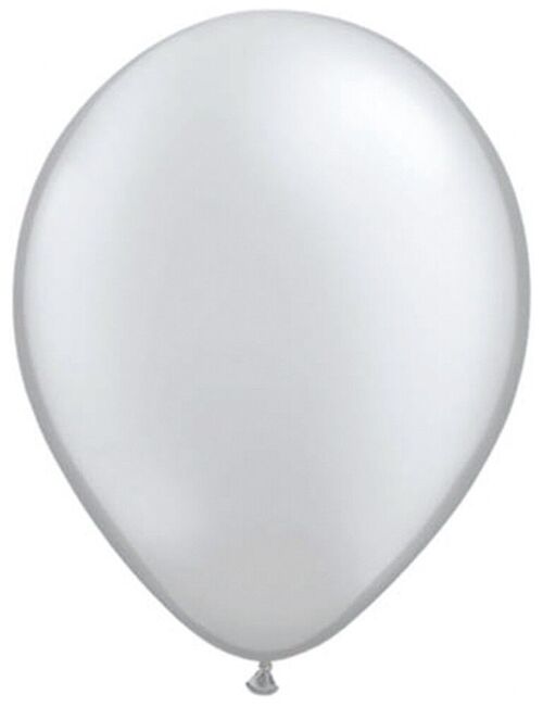 Zilveren Metallic Ballonnen 30cm - 10 stuks