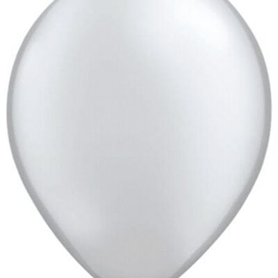 Silver Metallic Balloons 30cm - 10 pieces