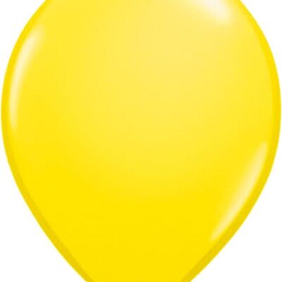 Globos Metálicos Amarillos 30cm - 10 piezas