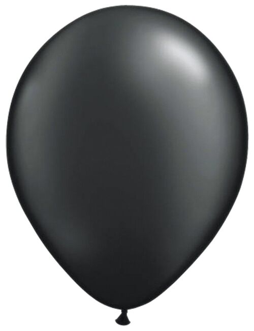 Zwarte Metallic Ballonnen 30cm - 10 stuks