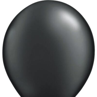 Zwarte Metallic Ballonnen 30cm - 10 stuks