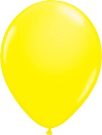 Ballons jaune fluo 25cm - 8 pièces 1