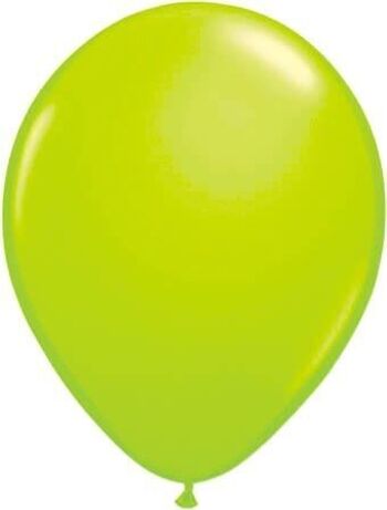 Ballons néon vert 25cm - 8 pièces 1