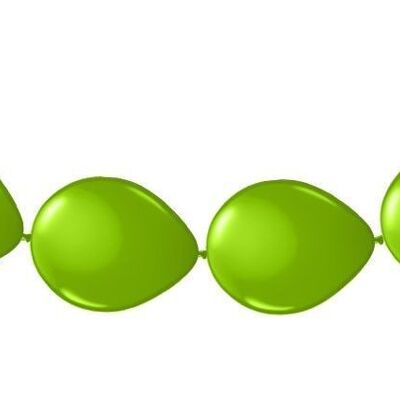 Ghirlanda di palloncini verdi - Palloncini a bottone - 3 metri