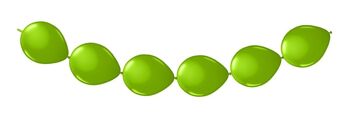 Guirlande de Ballons Verts - Ballons Boutons - 3 mètres 1