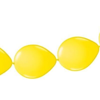 Gele Ballonnenslinger - Knoopballonnen - 3 meter