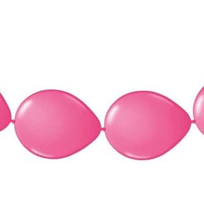 Rosa Ballongirlande - Knopfballons - 3 Meter