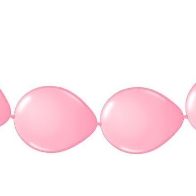 Ghirlanda di palloncini rosa chiaro - Palloncini a bottone - 3 metri