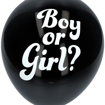 Gender Reveal Ballon Girl mit rosa Konfetti 41cm - 3 Stück
