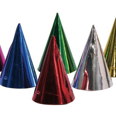 Colored Party Hats - Pack of 6