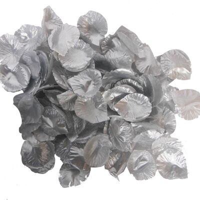 Luxury silver rose petals