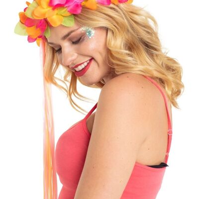 Hawaii Haarband Oranje Luxe