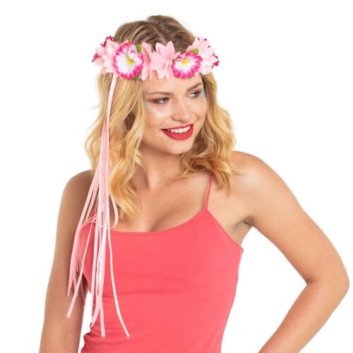 Hawaii Haarband Roze Luxe
