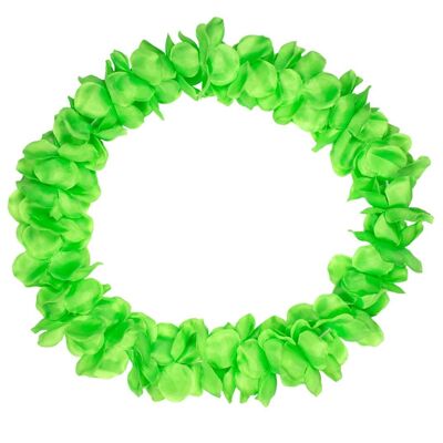 Hawaii krans neon groen 9.5cm