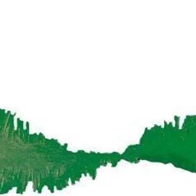 Guirnalda de Papel Crepe Verde - 6 metros