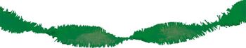 Guirlande en papier crépon vert - 6 mètres 1