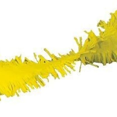 Gele Crepe Papier Slinger - 6 meter