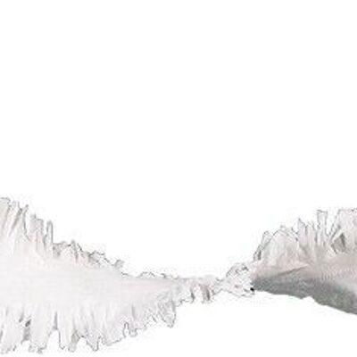 Guirlande en papier crépon blanc - 6 mètres