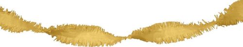 Gouden Crepe Papier Slinger - 6 meter