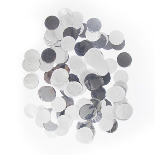 Zilverkleurige Confetti Groot - 14 gram
