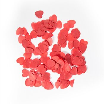 Confettis Coeurs Rouges Large - 14 grammes 1