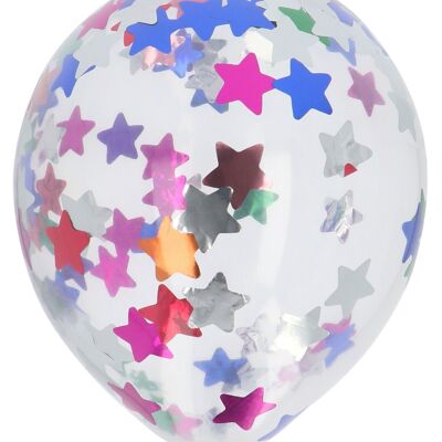 Globos con Foil Confetti Jazzy 30cm - 4 piezas