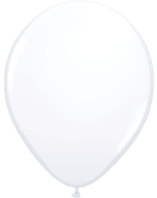 Witte Ballonnen 30cm - 50 stuks