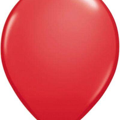 Ballons Métalliques Rouges 30cm - 50 pièces