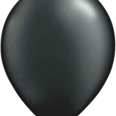 Schwarze Metallic-Luftballons 30 cm - 50 Stück