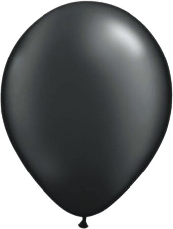 Ballons Métalliques Noirs 30cm - 50 pièces 1