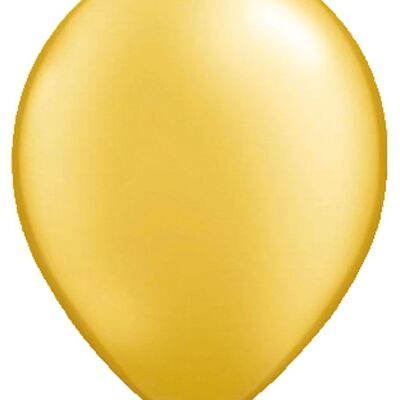 Goldene Metallic-Luftballons 30 cm - 50 Stück
