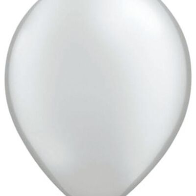 Silver Metallic Balloons 30cm - 50 pieces