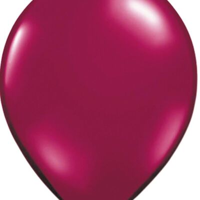 Burgundy Wine Red Metallic Balloons - 50 Pieces