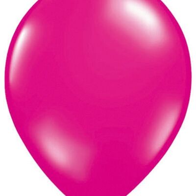 Ballons Métalliques Magenta 30cm - 50 pièces