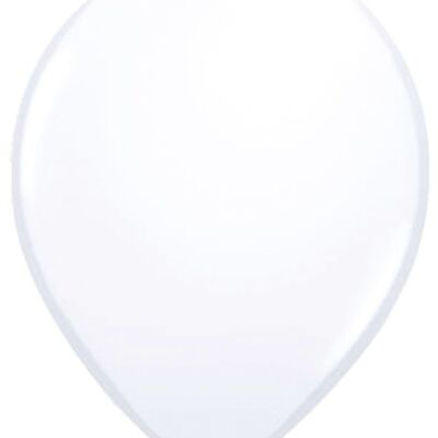 White balloons 13cm - 20 pieces