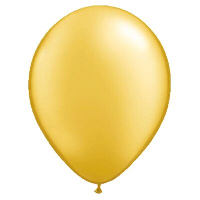 Golden Metallic Balloons 13cm - 20 Pieces