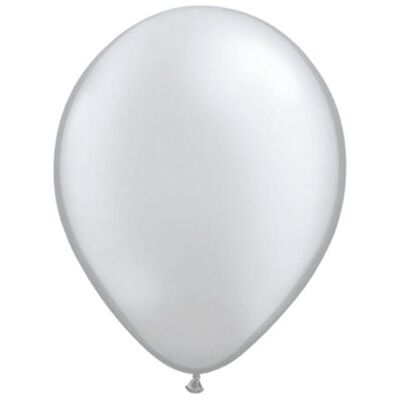 Silberne Metallic-Luftballons 13 cm - 20 Stück