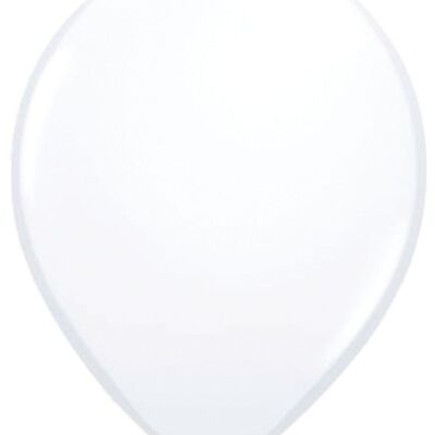 White balloons 23cm - 50 pieces