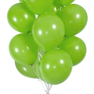 Globos Verde Claro con Cinta 23cm - 30 piezas