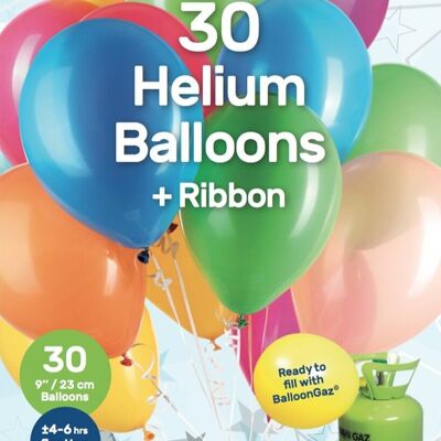 Ballons Multicolores 23cm - 30 pièces