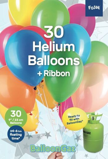 Ballons Multicolores 23cm - 30 pièces 1