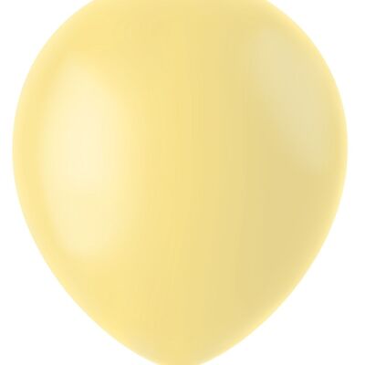 Balloons Powder Yellow Matt 33cm - 50 pieces