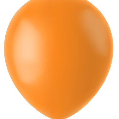 Globos Naranja Mandarina Mate 33cm - 50 piezas