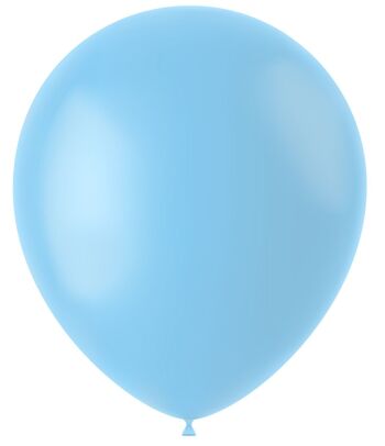 Ballons Bleu Poudre Mat 33cm - 100 pièces 1