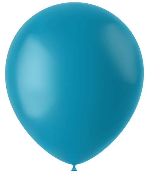 Ballonnen Calm Turquoise Mat 33cm - 100 stuks