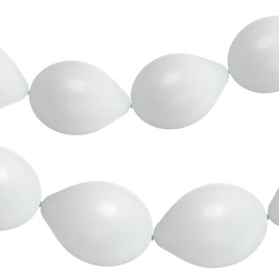 Button balloons for Balloon Garland Coconut White Matt 33cm - 8 pieces