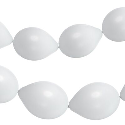 Knoopballonnen voor Ballonnenslinger Coconut White Mat 33cm - 8 stuks