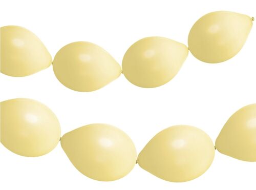 Knoopballonnen voor Ballonnenslinger Powder Yellow Mat 33cm - 8 stuks