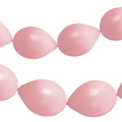 Palloncini a Bottone per Ghirlanda di Palloncini Rosa Cipria Opaco 33cm - 8 pezzi