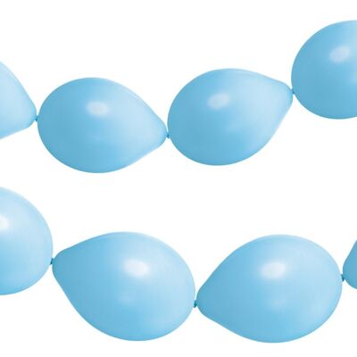 Palloncini a Bottone per Ghirlanda di Palloncini Azzurro Polvere Opaco 33cm - 8 pezzi